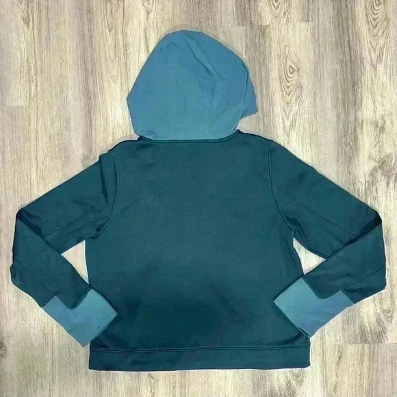 Under Armour 1/2 Zip Fleece Hoodie Sweatshirt Blue Navy Loose Fit Size M - Picture 8 of 9